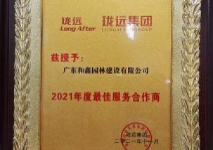 2021年珑远集团最佳服务合作商